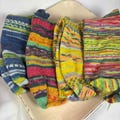 Knitted socks "Hundertwasser" hand-knitted, wool socks, stockings, knitted socks, cozy wool socks
