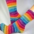 39/40/41/42 knitted socks, wool socks stockings rainbow socks