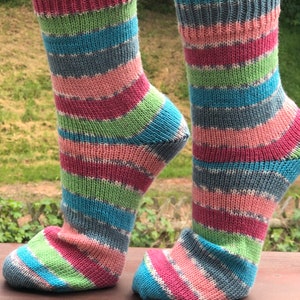 38/39 selbstgestrickte Socken, Wollsocken Strümpfe Bild 1