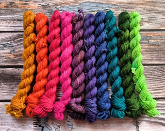 Muted Rainbow Mini Set Merino Naturtalent Yarn