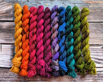 Fall Rainbow Mini Set Merino Lifestyle Yarn