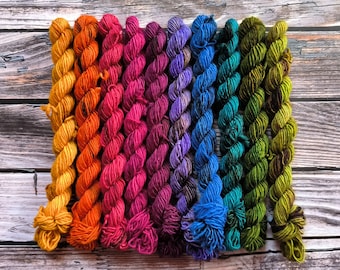 Fall Rainbow Mini Set Merino Single Yarn