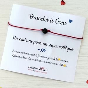Bracelet à Voeu "un Super collègue"  (sans noeuds)