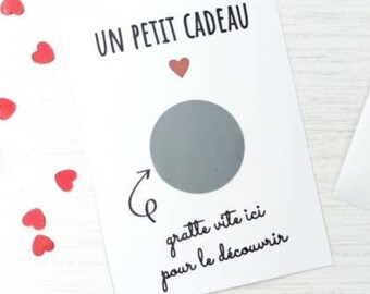 Carte à gratter bon cadeau