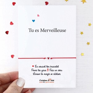 Bracelet à voeux - Tu es merveilleuse - Création d'Eclat