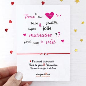 Wish Bracelet - Will you be my godmother? - Création d'Eclat