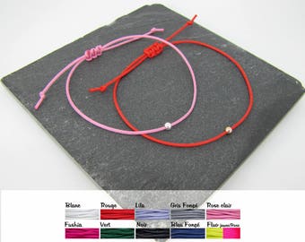 Bracelet Kabbale / kabbalah bracelet / fil rouge et perle plaqué or- Création d'Eclat