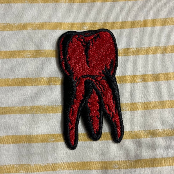Tooth 2.5” Embroidered Patch