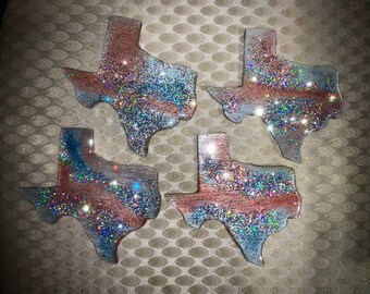 Texas State Shape Coasters