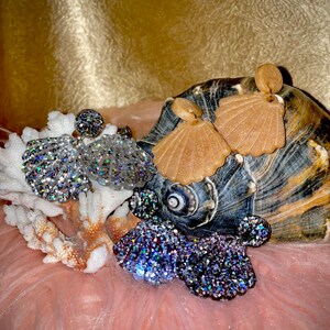 Seashell Dangle Drop Earrings