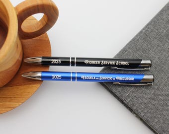 2026 Pioneer Service School personalized pen, Pluma Escuela del servicio de precursor 2025 con nombre, JW pioneer gift, regalo de precursor