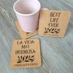 Best Life Ever Coaster with Congregation Personalization for Pioneer JW Gift