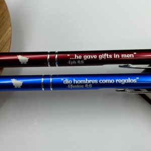 JW Elder Pen gift, personalized with name,regalo para los Anciano, &quot;he gave gifts in men&quot;, &quot;dio hombres como regalo, Ephesians 4:8