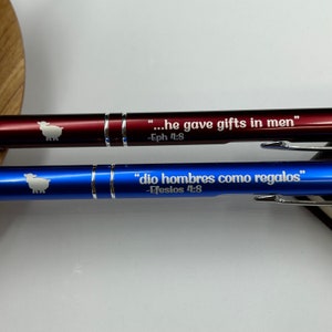 JW Elder Pen gift, personalized with name,regalo para los Anciano, "he gave gifts in men", "dio hombres como regalo, Ephesians 4:8