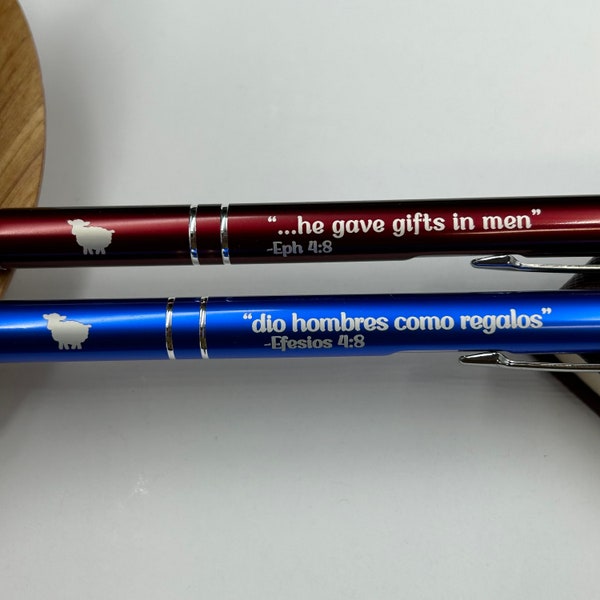 JW Elder Pen gift, personalized with name,regalo para los Anciano, "he gave gifts in men", "dio hombres como regalo, Ephesians 4:8