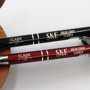JW SKE pen gift, personalized with name, class number, and location; school for kingdom evangelizers