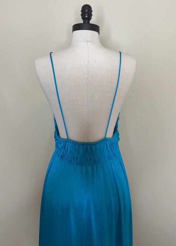 Vintage blue 1950’s Gilead long lingerie slip - image 6