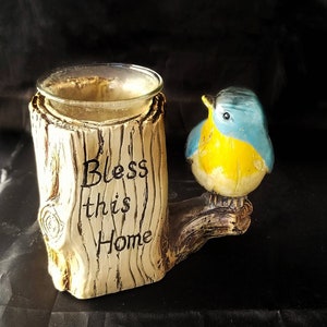BIRD CANDLE-HOLDER, Lovely  Vintage Candle Holder, House Warming, Unique Gift, Circa 1980s