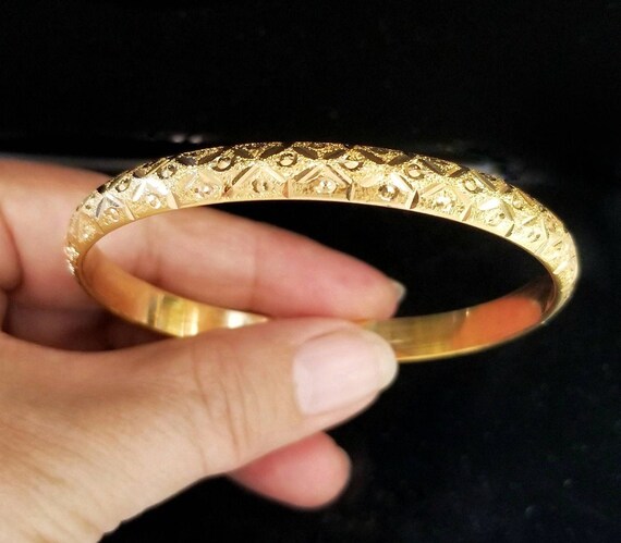 etsy gold bangle bracelets