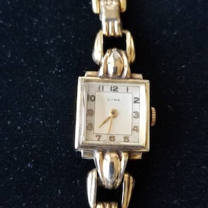 CYMA WATCH, Vintage Cyma Ladies Watch, Women&#39;s Wrist Watch, Rare Antique Cyma Watch for Collectors, from 1920s