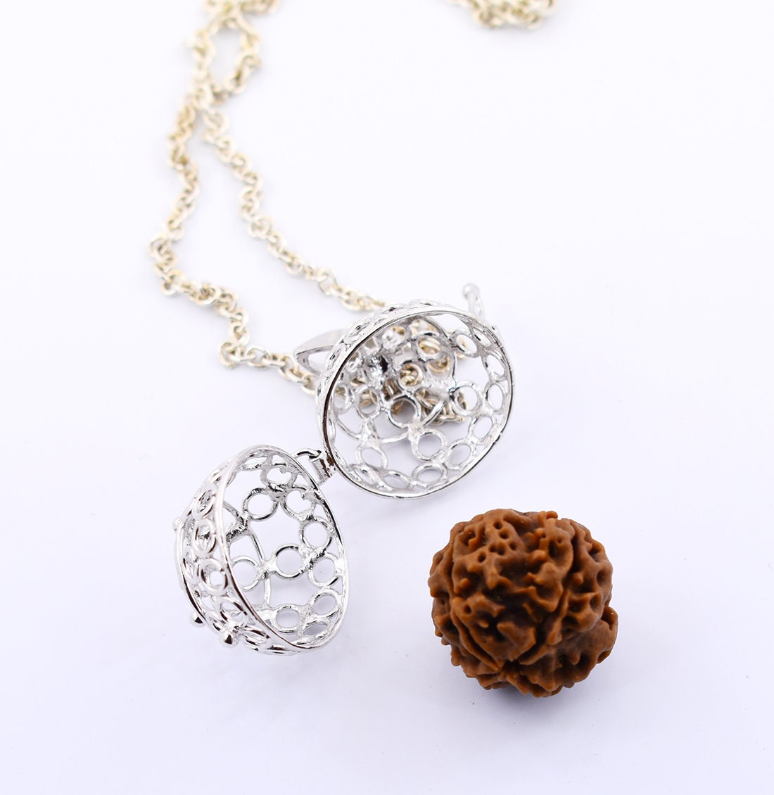 Certified Natural Rudraksha Pendant 