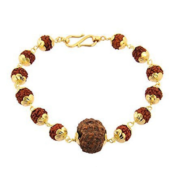 Six Faced Rudraksha Chain Bracelet With 