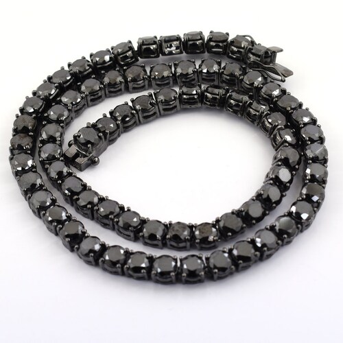 Black Diamond Necklace Chain Necklace 