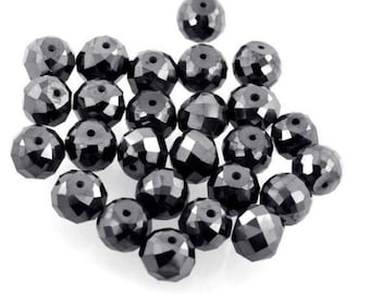 AAA Quality Black Diamond Loose Drilled Beads ,4mm-10mm, Ideal For making jewelry,Buy 2 Get 1 Free