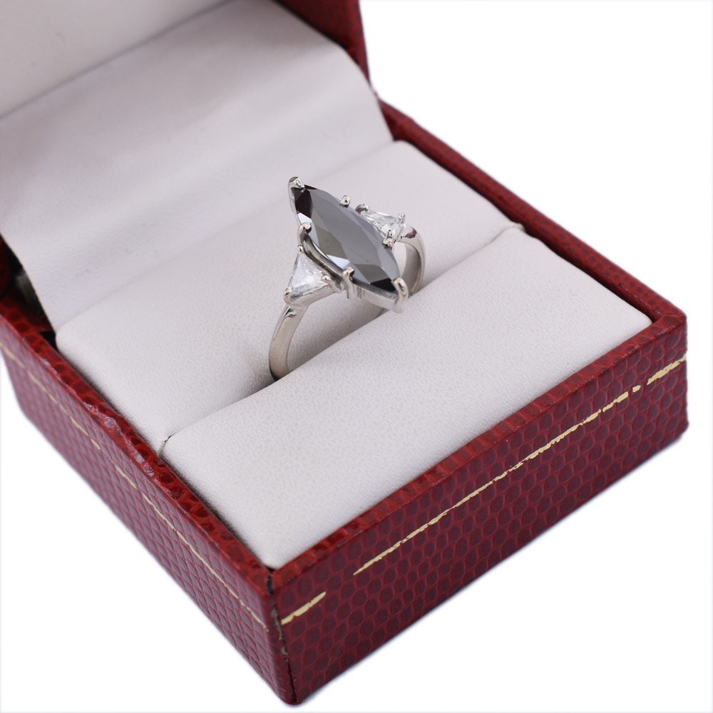 2ct Black Diamond Marquis Ring Mens Ring-engagement Ring | Etsy