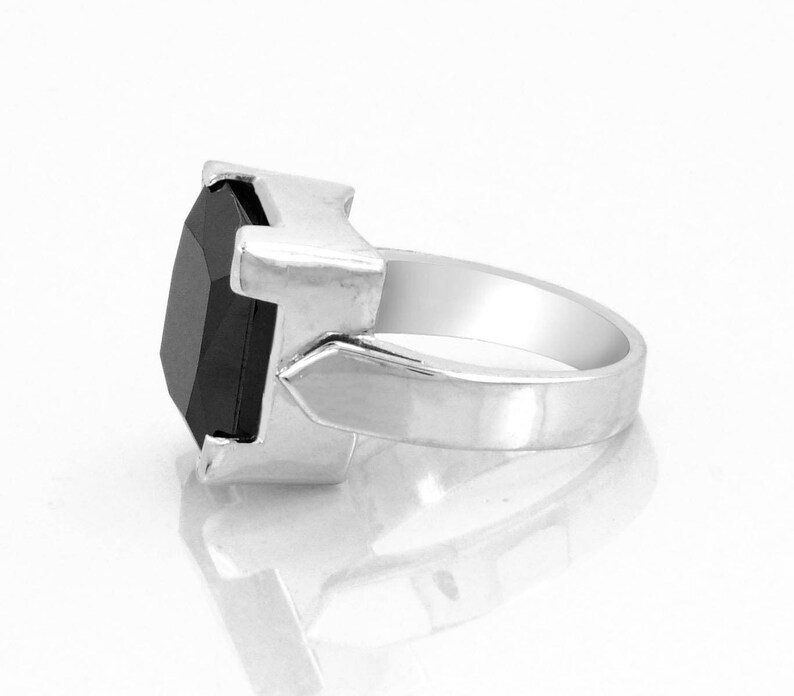 4ct Princess Cut Diamond Solitaire Engagement Men/'s Wedding Ring in Prong Setting Sterling Silver