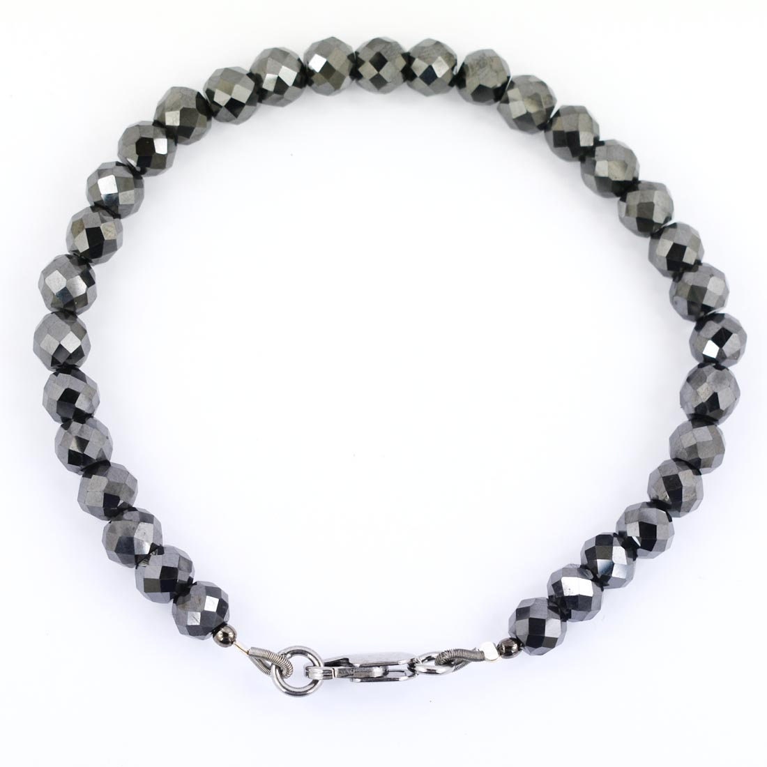 Certified 5.2mm Black Diamond Unisex Bracelet With Black Gold Etsy