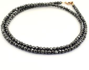 Details about   4mm 20 inches Black Diamond Necklace-Unisex Gift For Wife,Partner,Husband