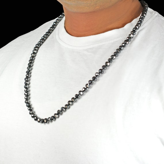 Diamond beads necklace deals