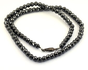 Derek Jeter Black Diamond Necklace 7mm 