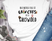 Grinches and Griswolds, Holiday Tshirts, Bleached Holiday Shirts, Christmas Tshirts, Sweatshirts for Christmas, Holiday Movie Shirts