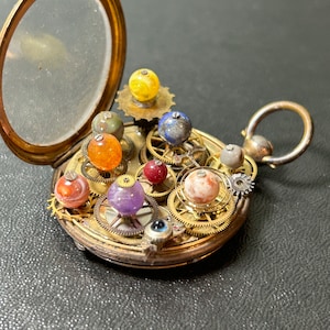 Orrery/Solar System/Planetary System/Vintage Pocket Watch Art Piece /Steampunk Art