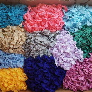 Hand Crinkled Seam Binding Ribbon-30 yards-10 Colors Mixed Lot Scrapbook Cards