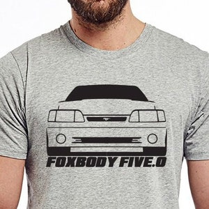 Mustang COBRA gt Fox lichaam 5.0 L retro grafische t-shirt V8 nieuwe SVT