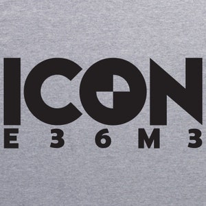 BMW ICON E36 M3 t-shirt M5 M6 M-series E30 E46 E90 E92 E93 F80 2 3 4 5 6 7 tee
