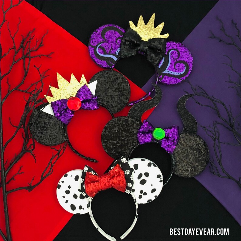 Disney Villain Mouse Ears Evil Queen Ears Minnie Mouse Etsy