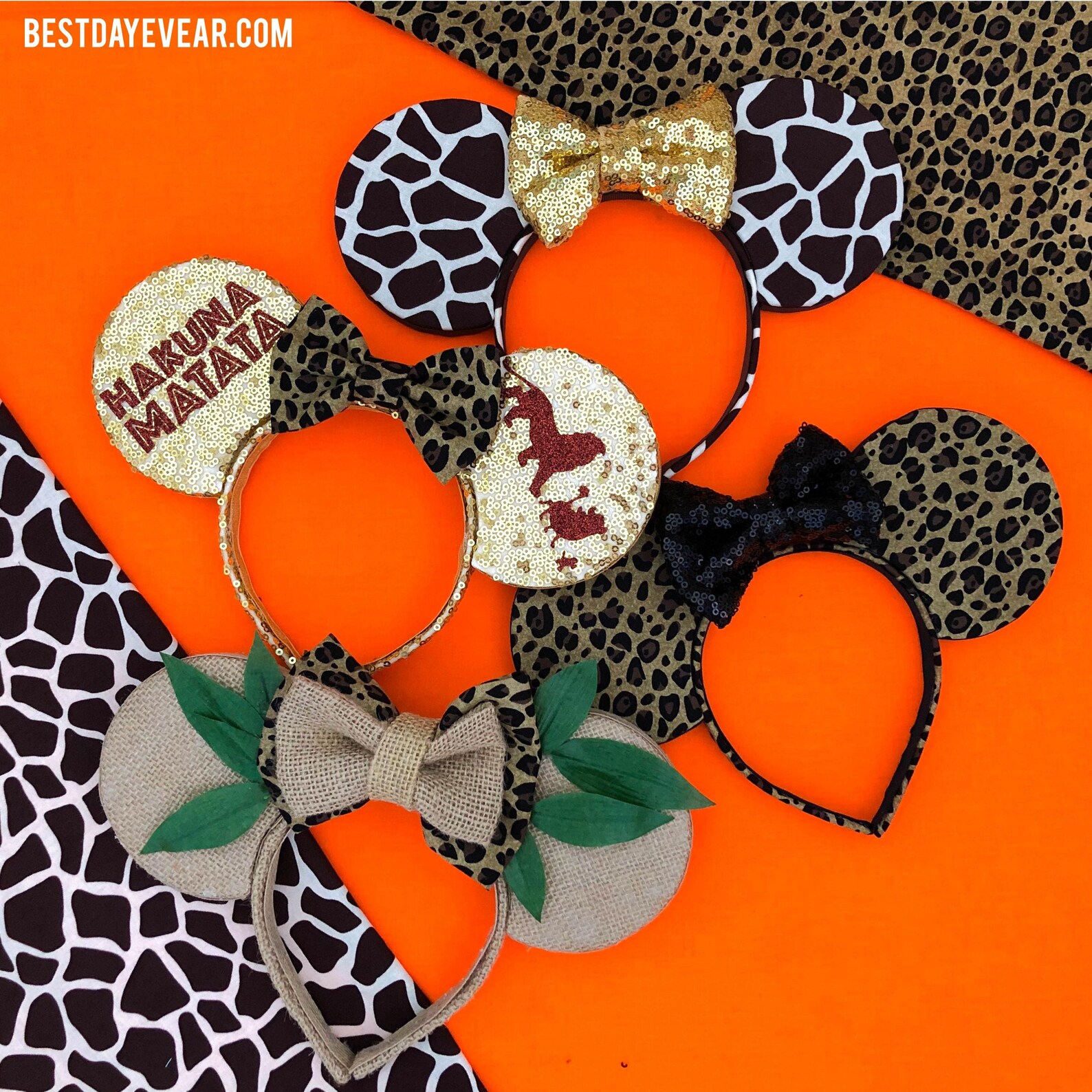 Animal Kingdom Mouse Ears Cheetah Ears Animal Print Ears Etsy