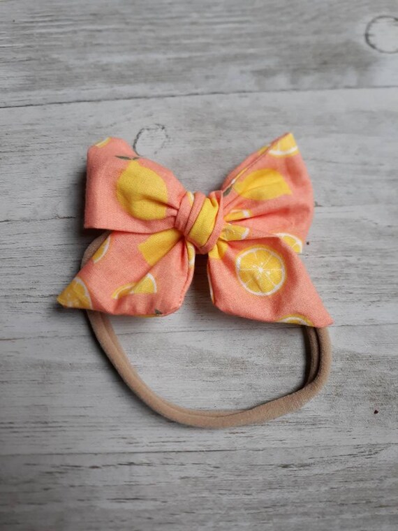 lemon baby headband