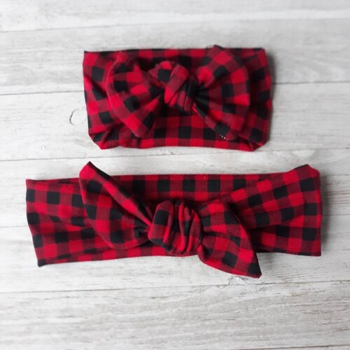 Buffalo Plaid Bow Mommy and Me Bow 