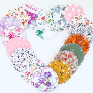 Reusable breast pads | bamboo breast pads | eco friendly nursing pads | breastfeeding pads | waterproof layer | sets of 1, 3, 6, 9 or 12