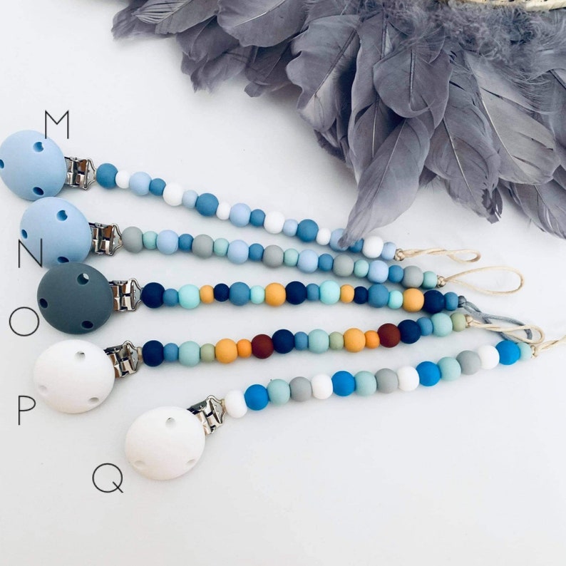 safety standards certified lots of colours baby boy Dummy chain soother holder- silicone baby girl pacifier clip gender neutral