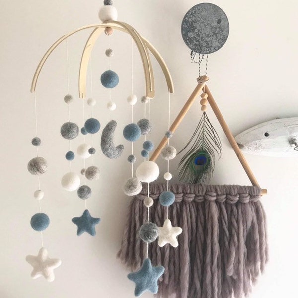 Baby Boy Crib Mobile Etsy