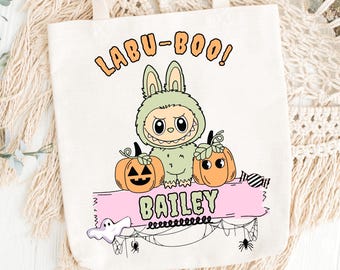 Mostro di Halloween Png, Halloween Png, Borsa per dolcetto o scherzetto Png, Halloween alla moda Png, Design personalizzabile per borsa per dolcetto o scherzetto, Modello Canva