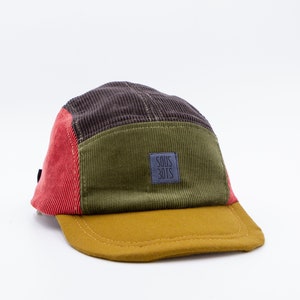 The CORDU- COLOR Cap //Adult and child custom 5panelshat \\ Handmade and recycled 5panels hat / cap from Montreal by Sous-Bois