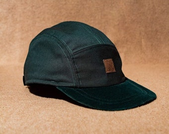 La FAUVE // Casquette surcyclée pour adulte et enfant\\ couvre-chef, bonnet, 5panels faitmain,slowmade et recyclée au Québec par Sous-Bois