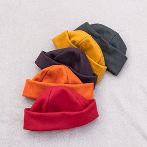 The WOOL BEANIE // Handmade and Upcycled unisex toque for adults \\ eco-friendly wool hats, cap  by Sous-Bois made in Canada